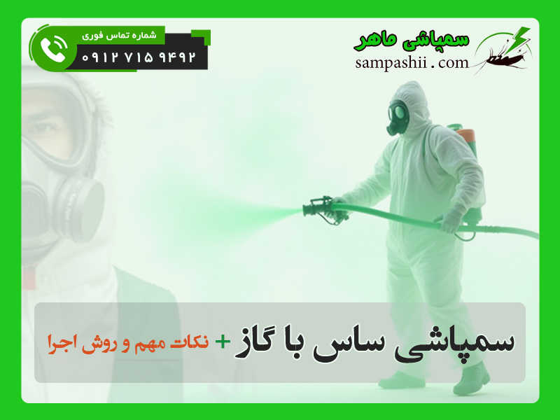 سمپاشی ساس با گاز